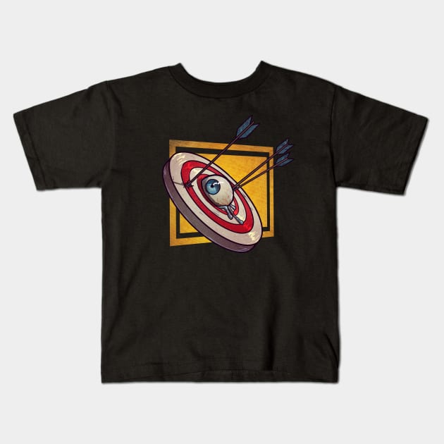 Bullseye Kids T-Shirt by OssuanArt